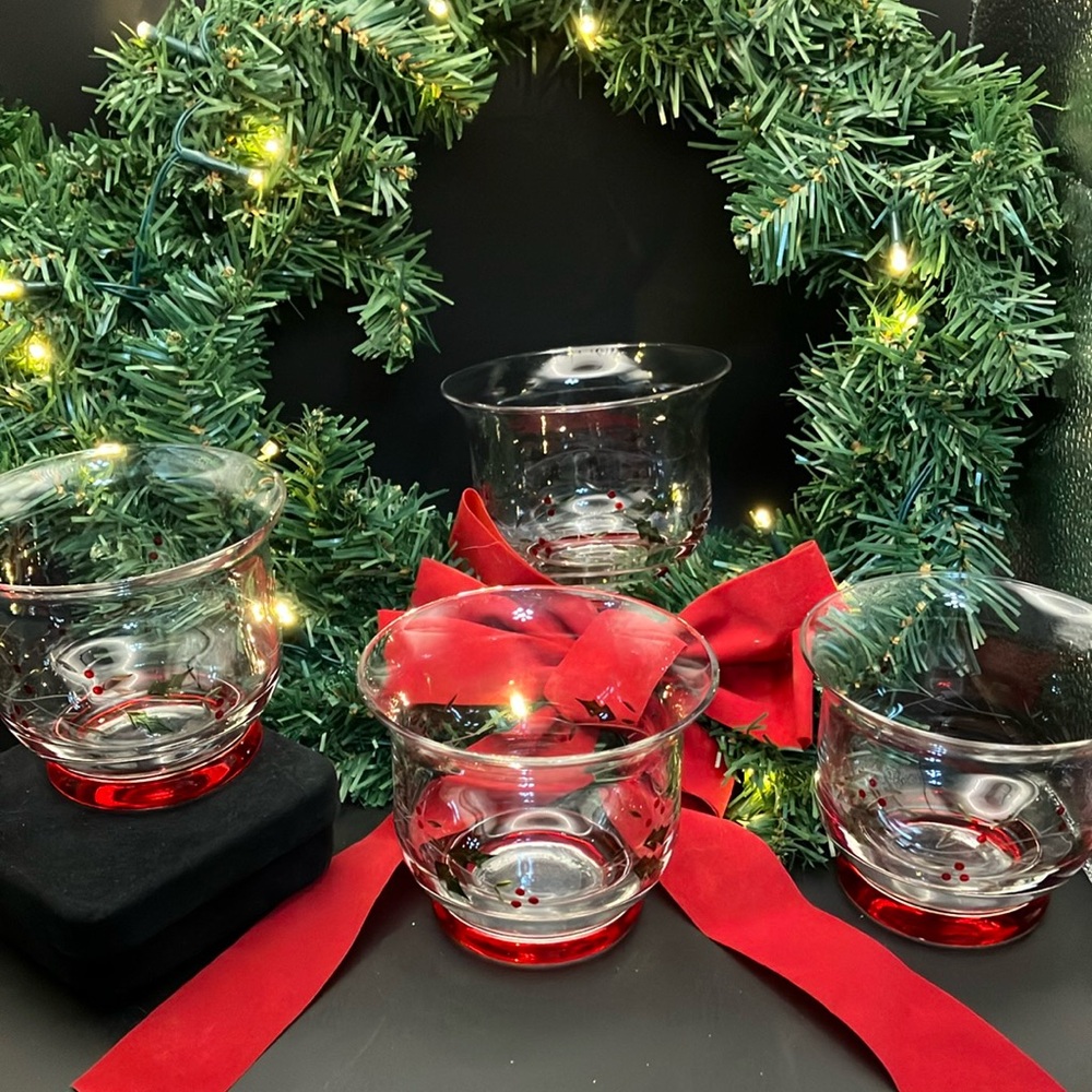 Hand painted Glass Votive Holders - Picture 4 of 14